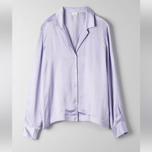 Brand New Wilfred Satin Purple Shirt